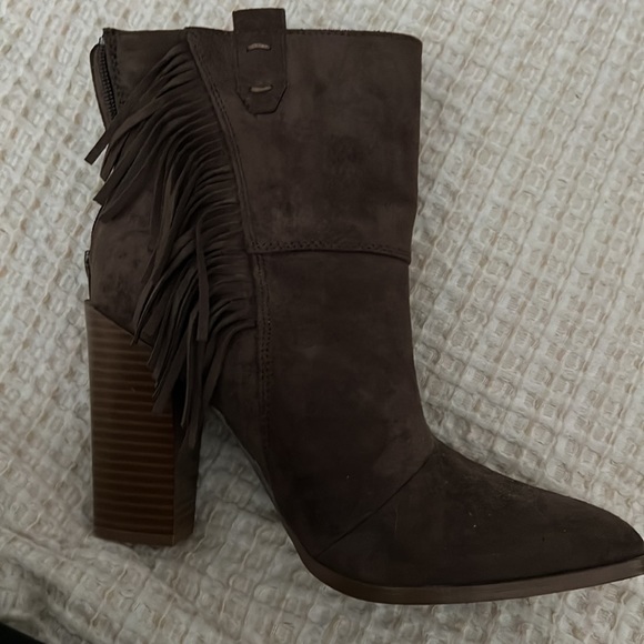 JustFab Fringe Booties - Picture 2 of 4